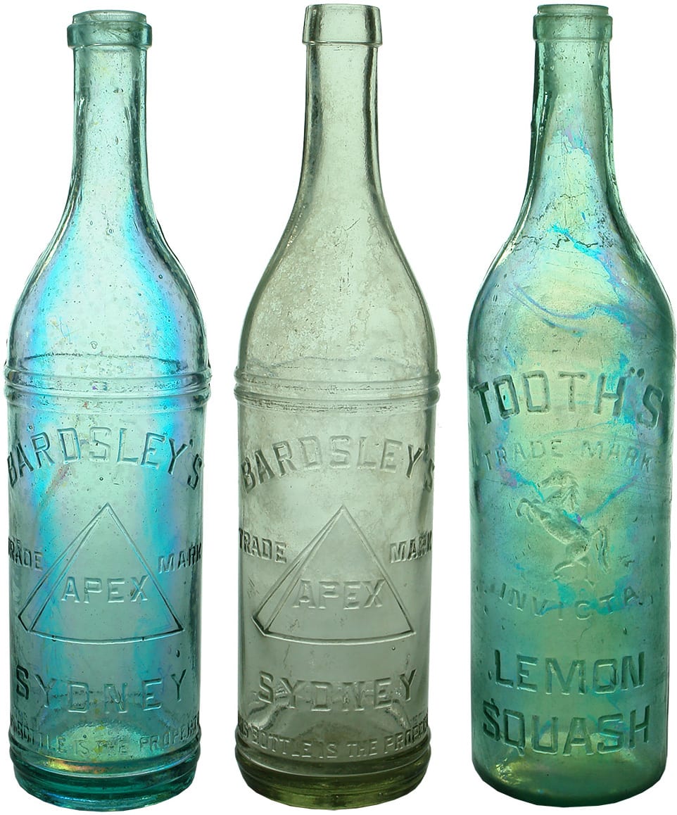 Antique Sydney Cordial Bottles