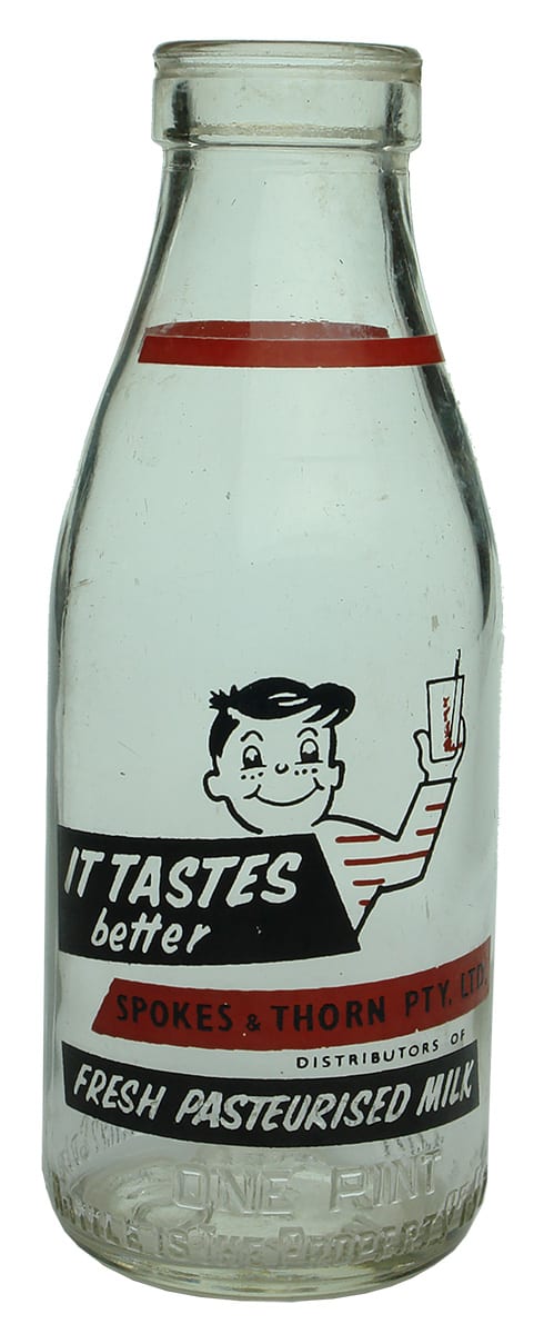 Spokes Thorn Murrumbidgee Vintage Milk Bottle