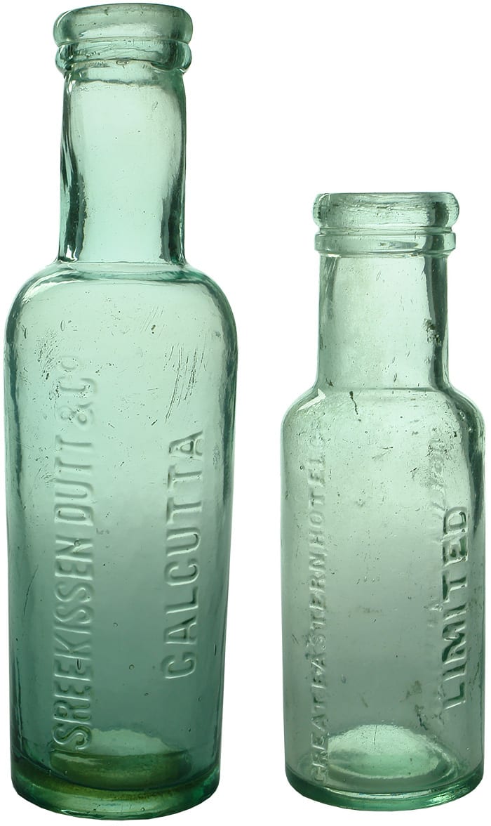 Antique Indian Chutney Bottles