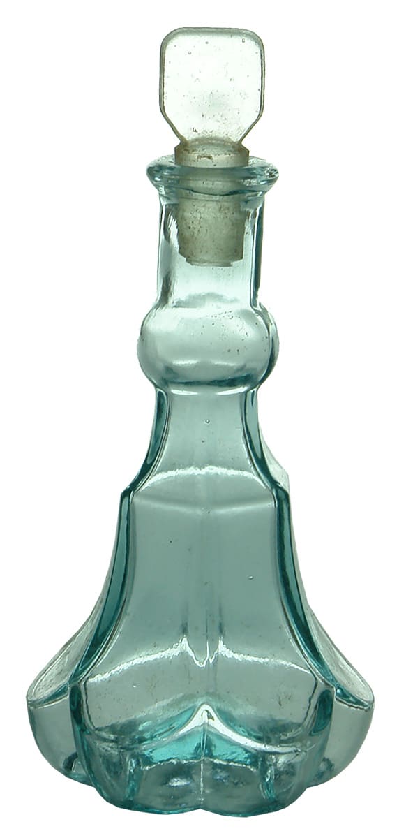 Aqua Crosse Blackwell Fancy Shaped Essence Bottle