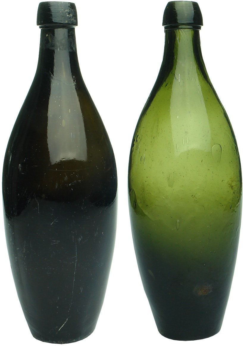 Antique Skittle shaped Beer Bottles