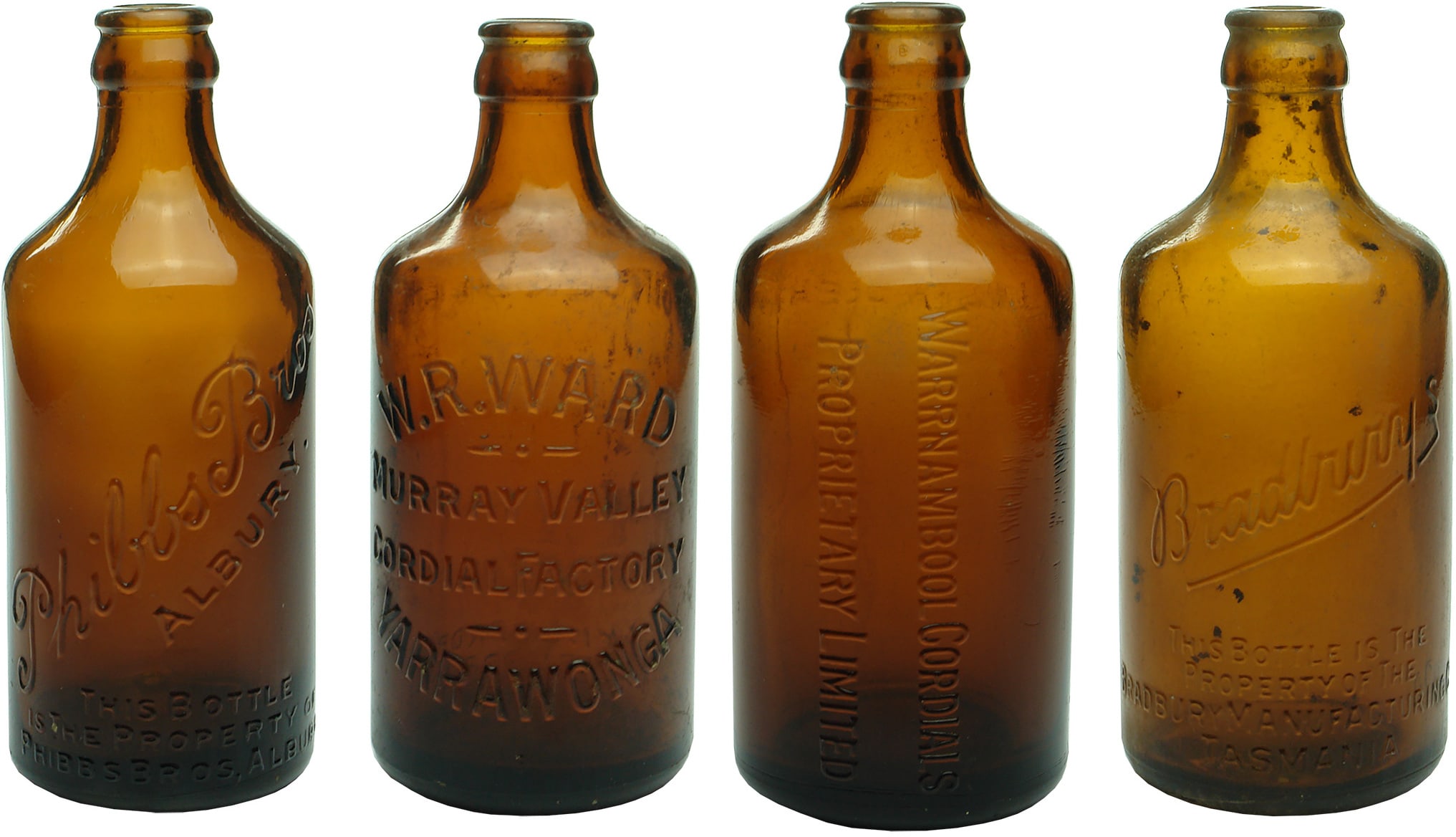 Amber Glass Dump Crown Seal Ginger Beer Bottles