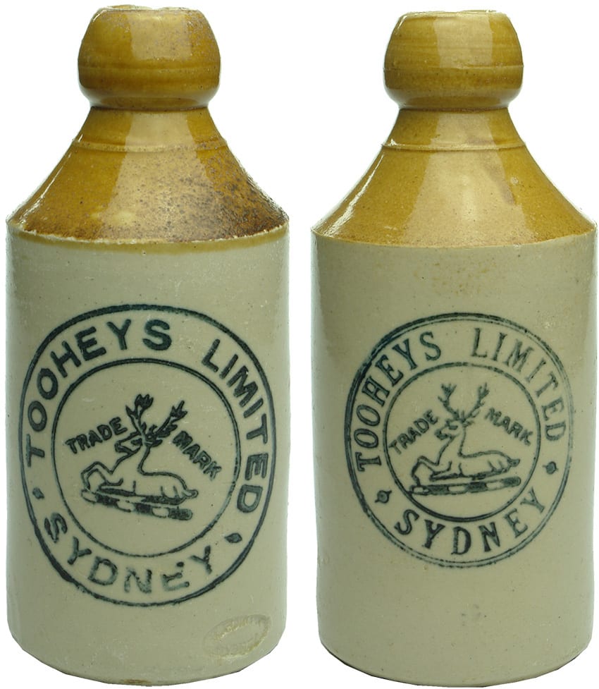 Antique Stoneware Ginger Beer Bottles