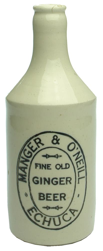 Manger O'Neill Echuca Ginger Beer Old Bottle