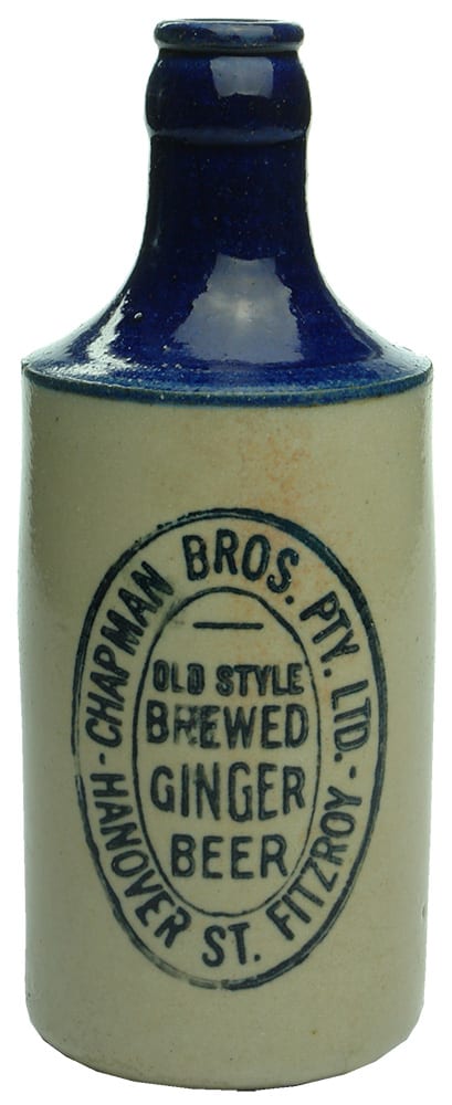 Chapman Bros Fitzroy Old Style Ginger Beer Bottle