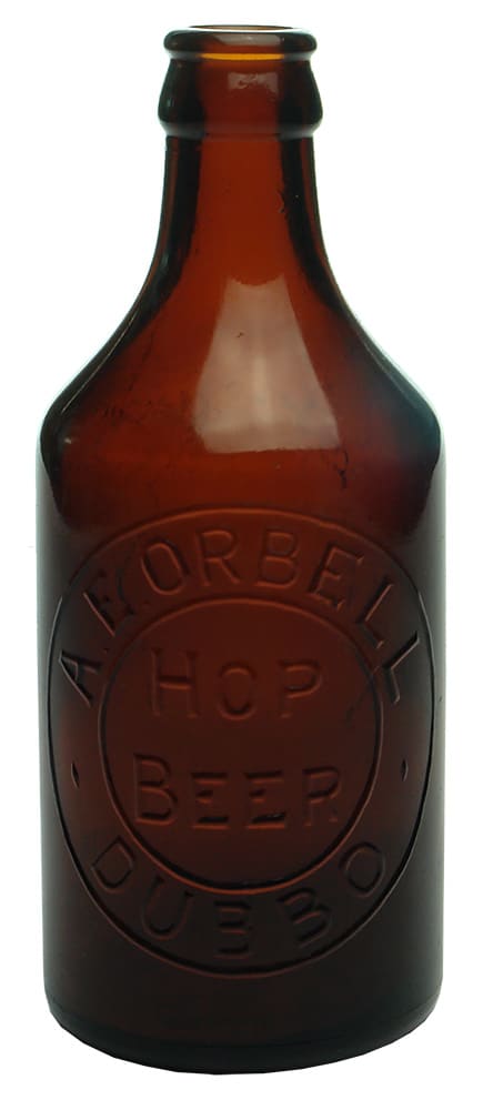 Orbell Dubbo Amber Glass Ginger Beer Bottle