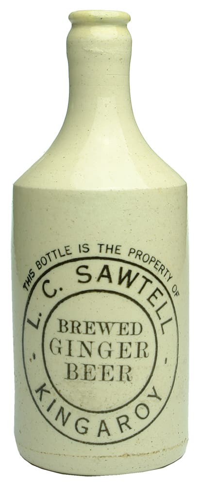 Sawtell Kingaroy Brewed Ginger Beer Bottle