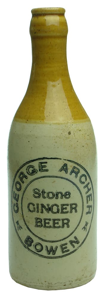 George Archer Bowen Stone Ginger Beer Bottle