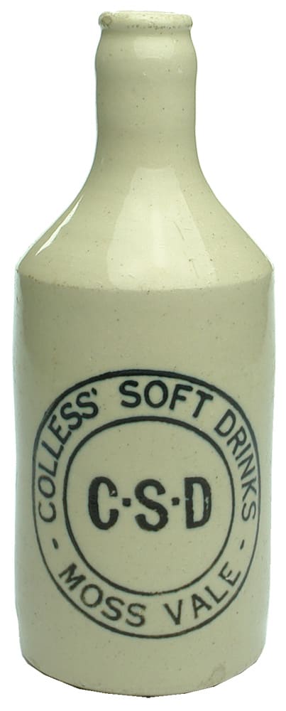 Colless Soft Drinks Moss Vale Stoneware Bottle