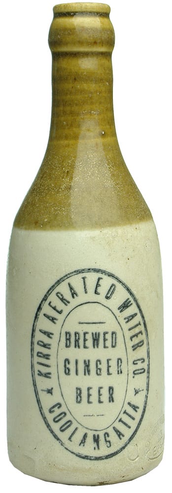 Kirra Aerated Water Coolangatta Stone Ginger Beer Bottle