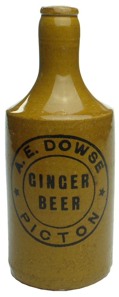 Dowse Picton Ginger Beer Stoneware Bottle