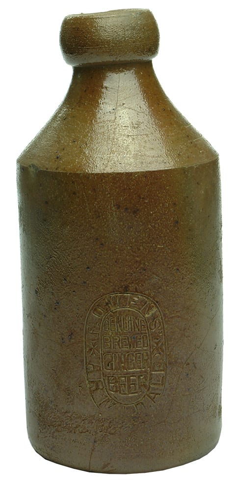 Owens Armidale Stoneware Ginger Beer Bottle