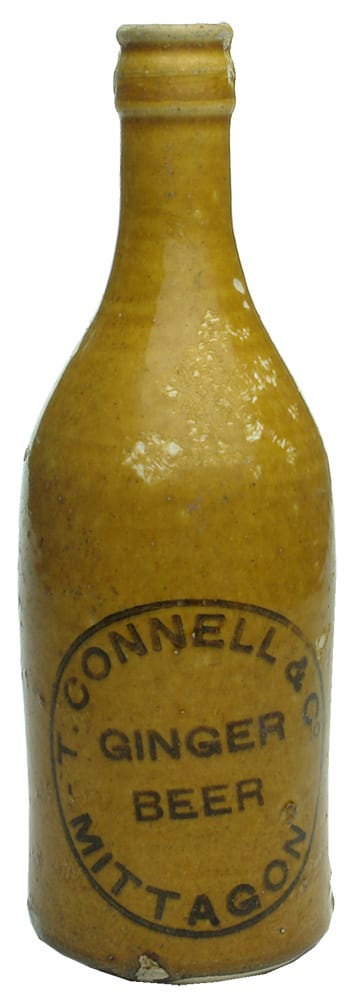 Connell Mittagon Antique Stoneware Ginger Beer Bottle