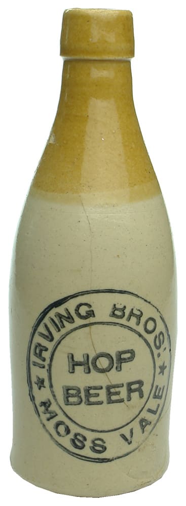 Irving Bros Moss Vale Stone Ginger Beer Bottle
