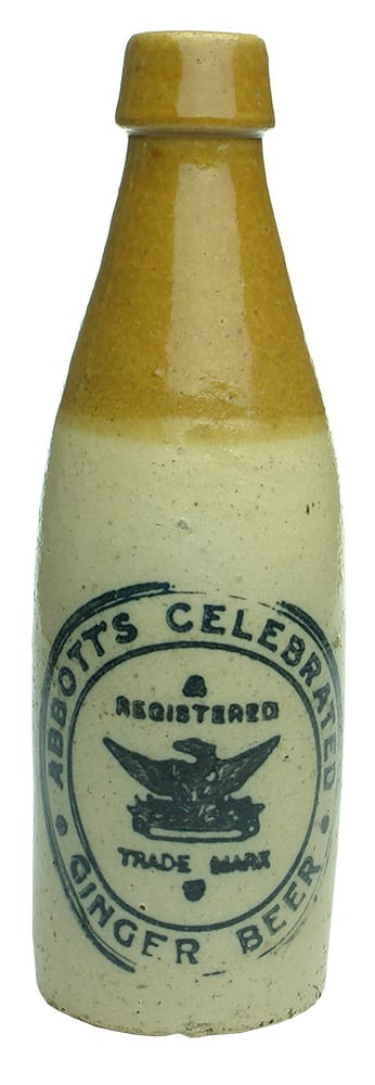 Abbott's Celebrated Ginger Beer Stone Bottle