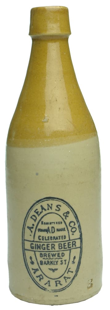 Deans Ararat Stone Ginger Beer Bottle