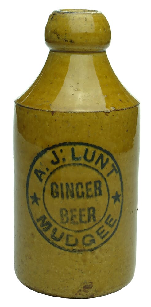 Lunt Mudgee Stone Ginger Beer Bottle