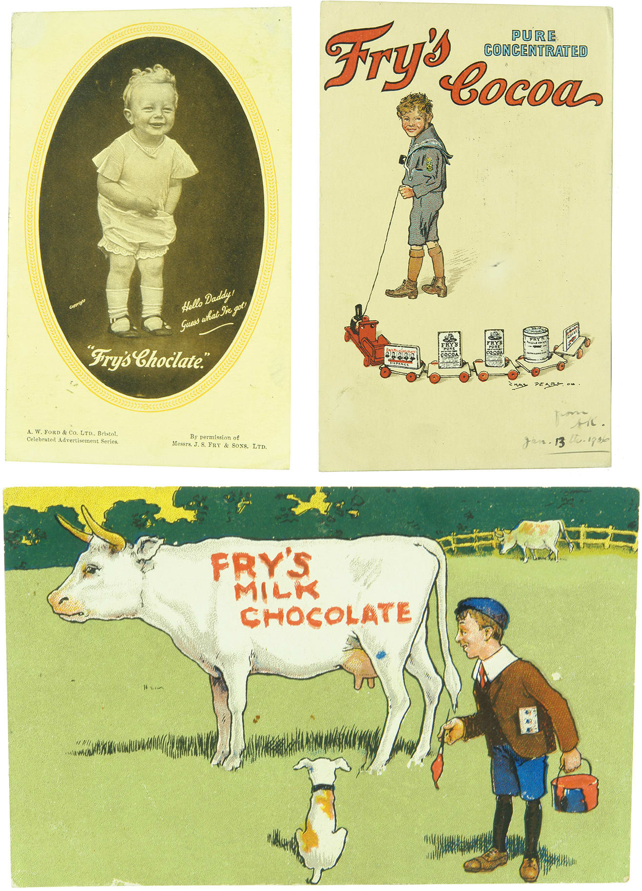 Antique Advertising Postcards