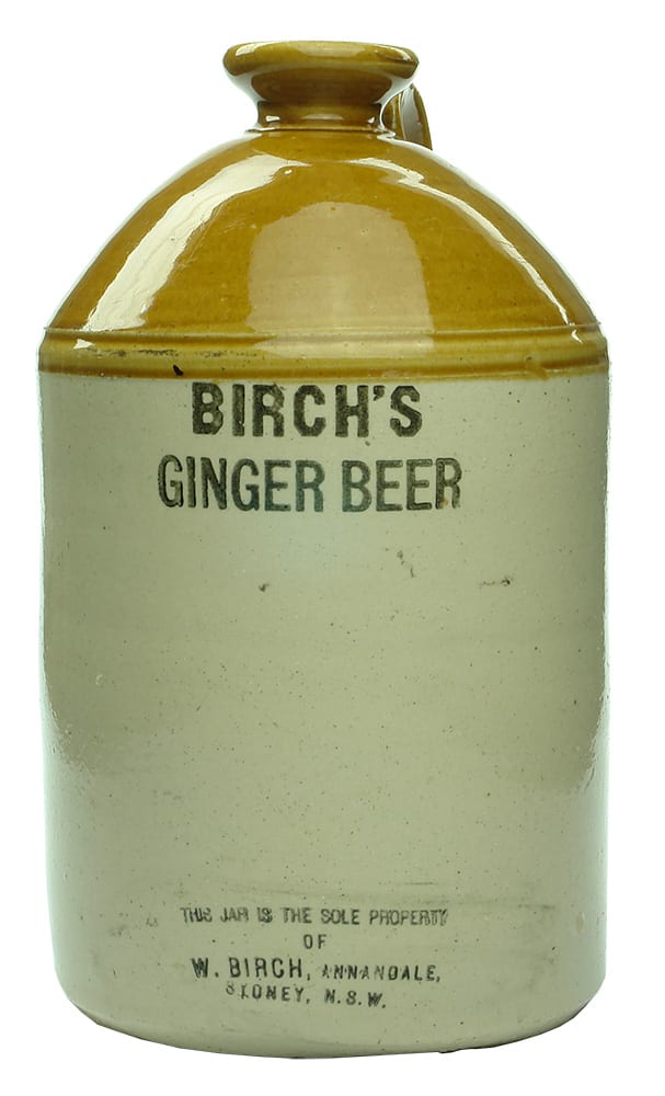 Birch's Ginger Beer Annandale Sydney Demijohn