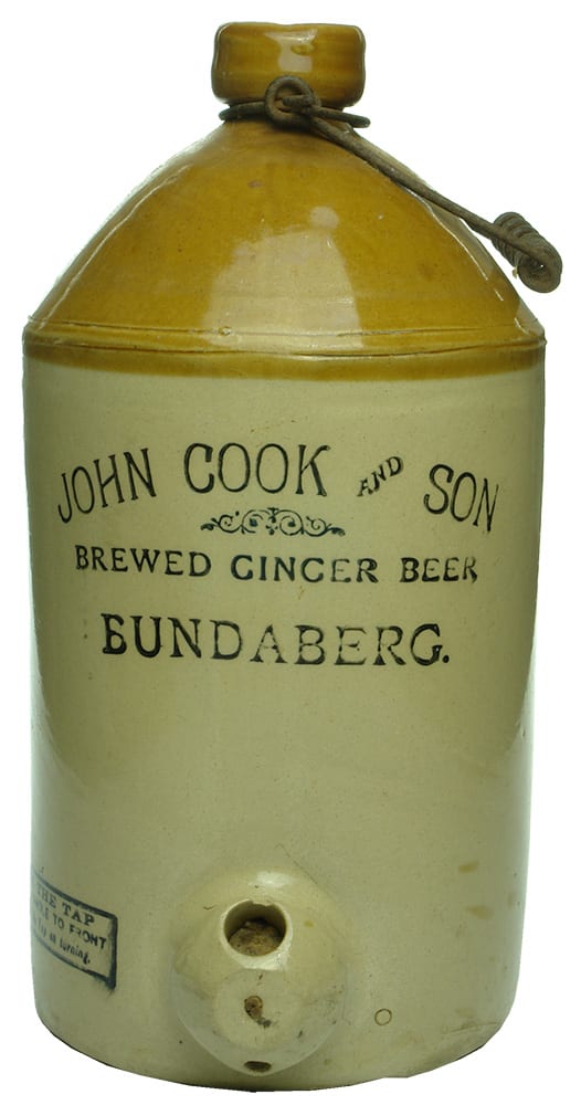 John Cook Brewed Ginger Beer Bundaberg Stone Demijohn