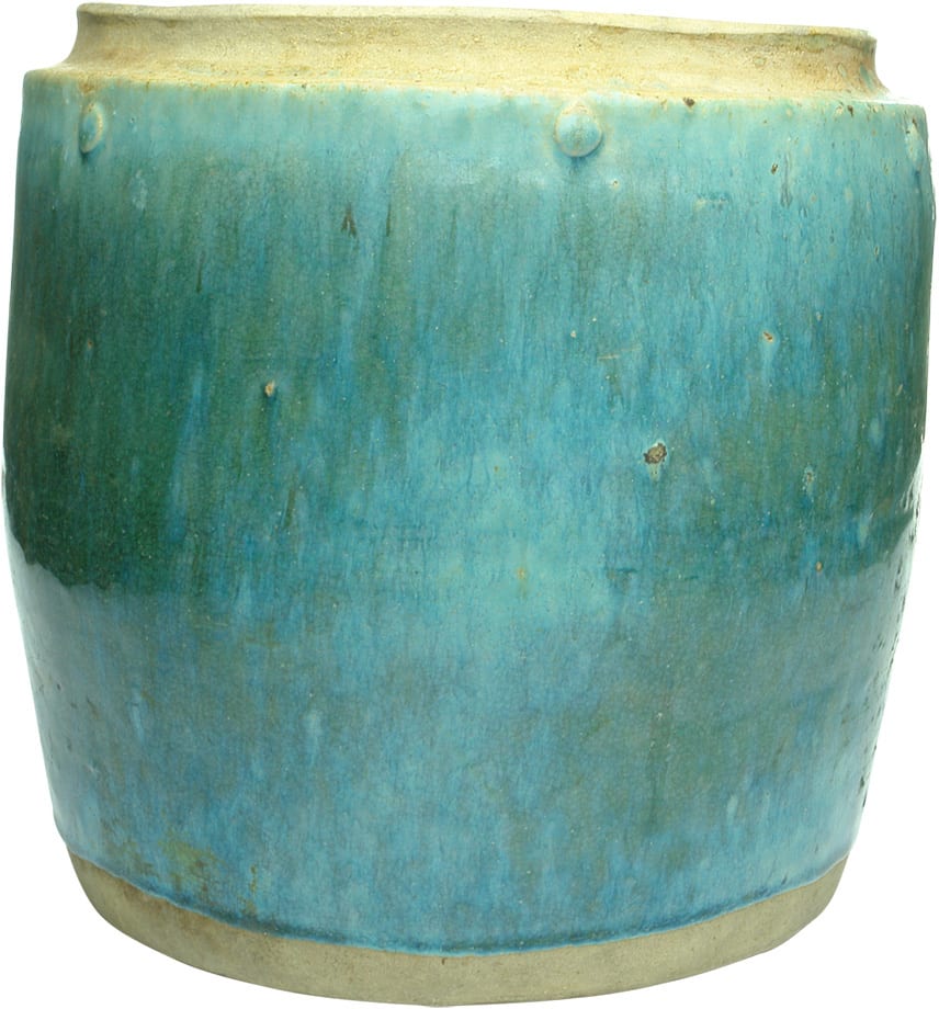 Large Green Glaze Chinese Storage Jar