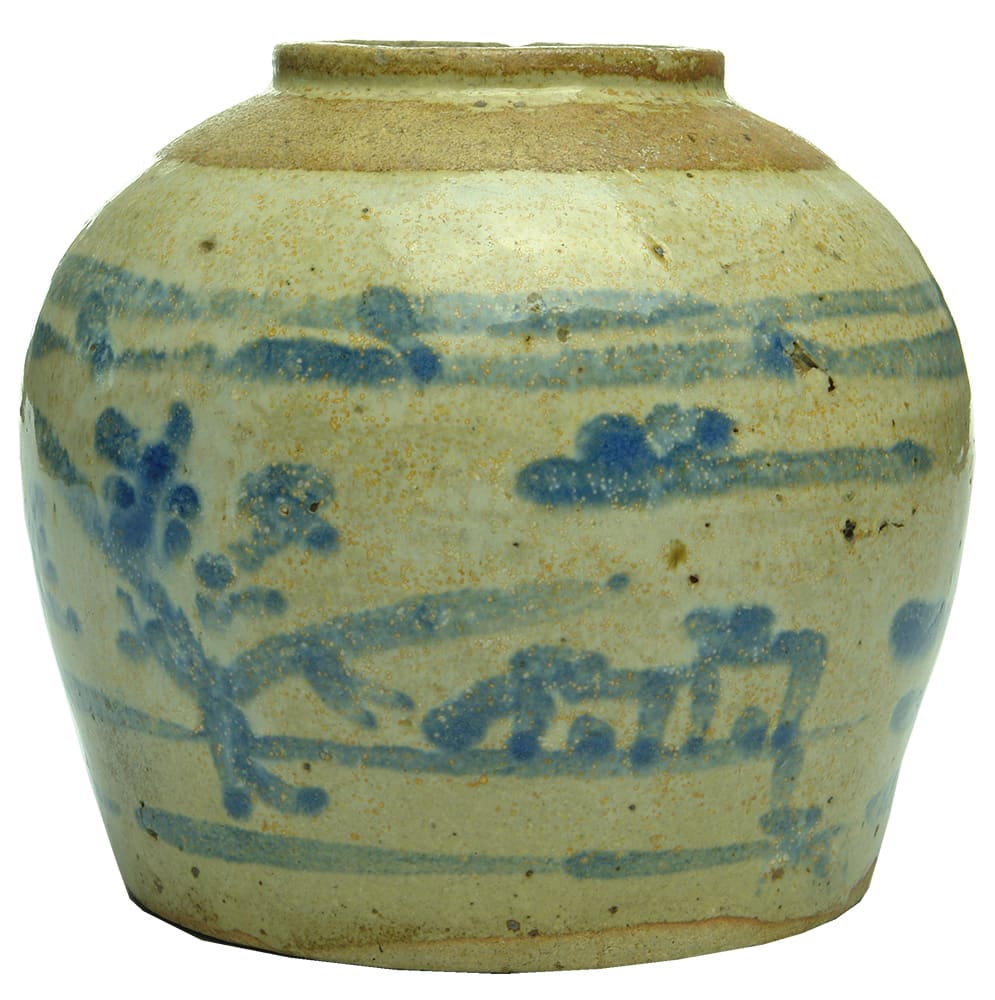 Blue White Chinese Ginger Jar