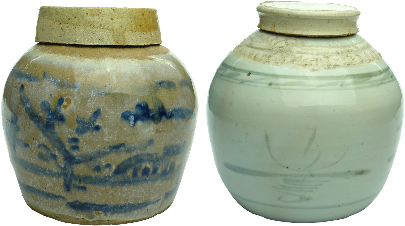 Antique Chinese Ginger Jars Ceramic