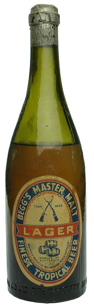 Perth Fremantle Bottle Exchange Beggs Master Malt Label