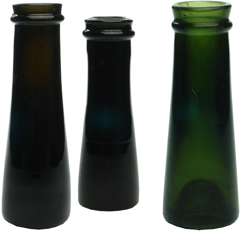 Antique Black Glass Truffle Jars