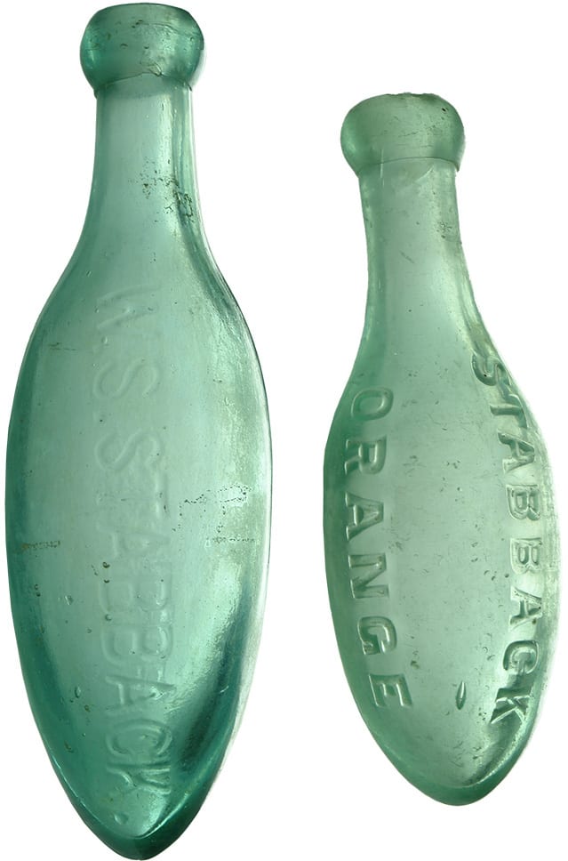 Old Antique Torpedo Bottles Soft Dirnk