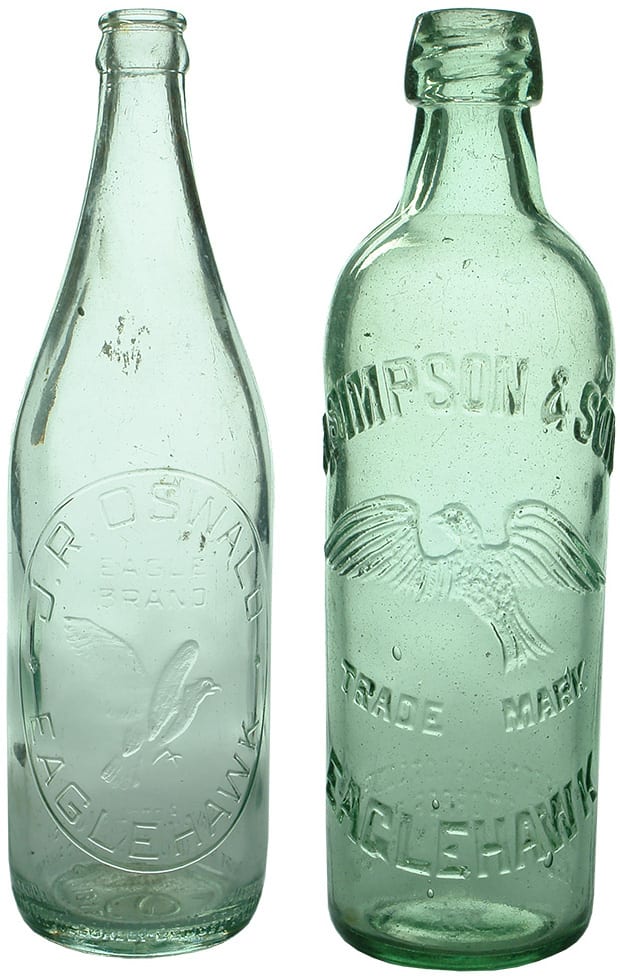 Old Antique Soft Drink Aerated Water Bottles