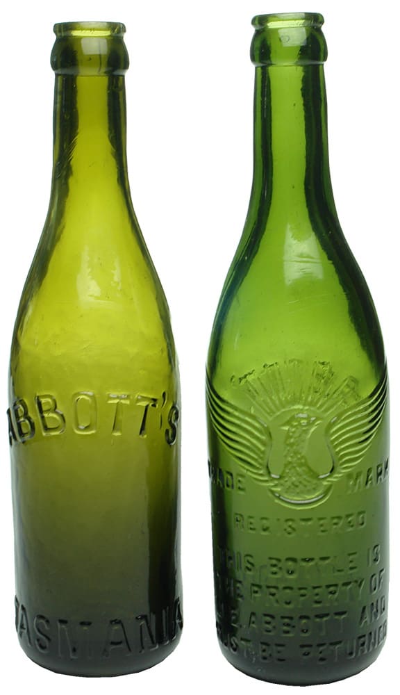 Abbott's Tasmania Green Crown Seal Bottles
