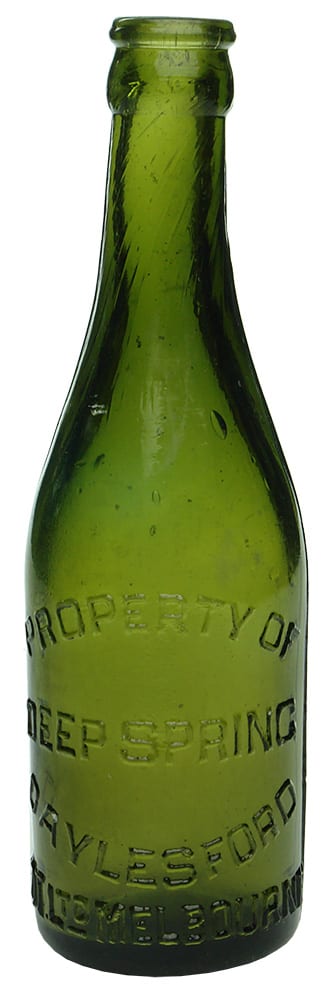 Deep Spring Daylesford OT Melbourne Green Bottle