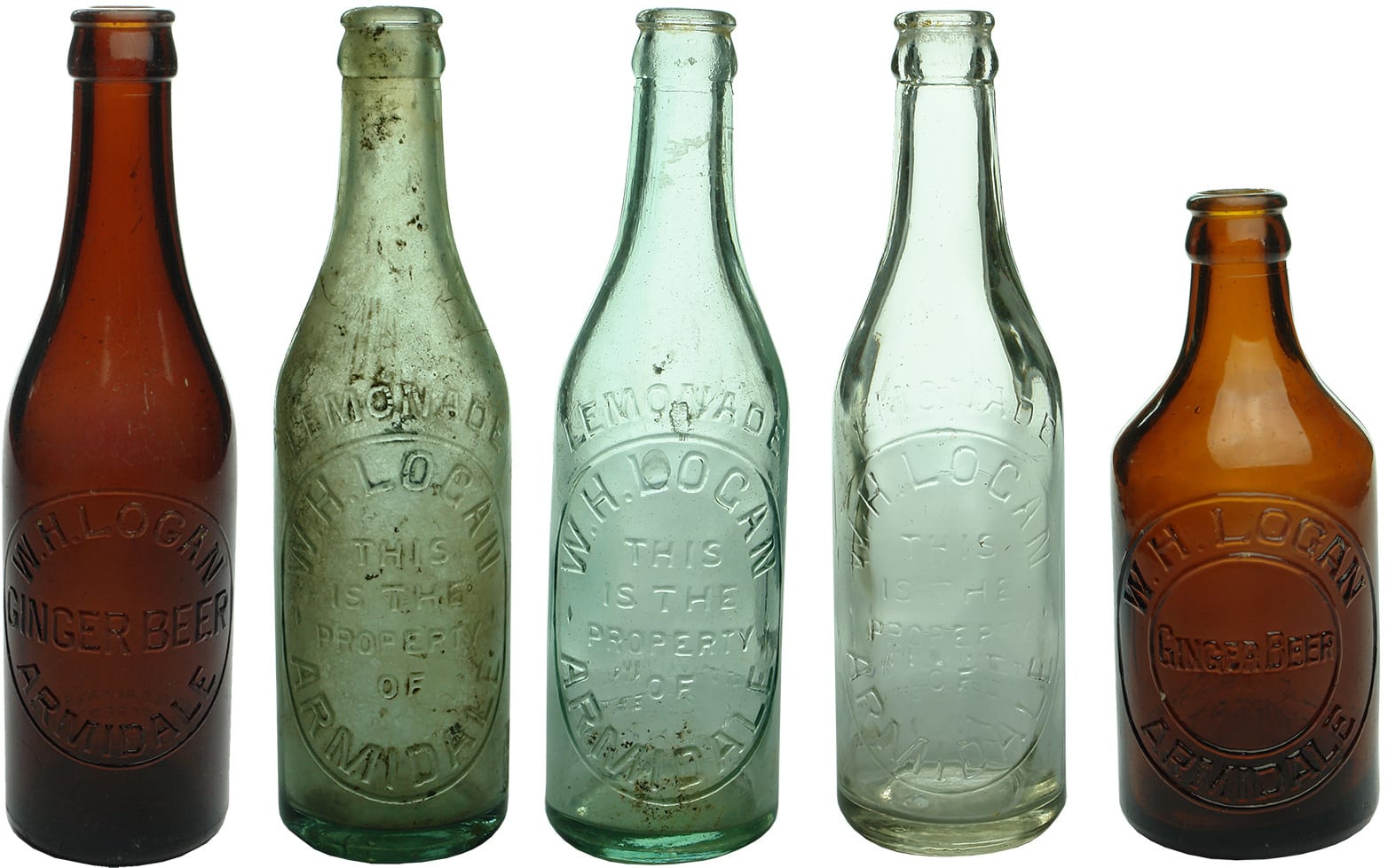 Logan Armidale Vintage Crown Seal Bottles