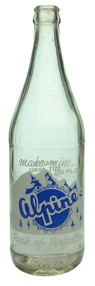 McAlpine Soft Drinks Albury Ceramic Label Bottle