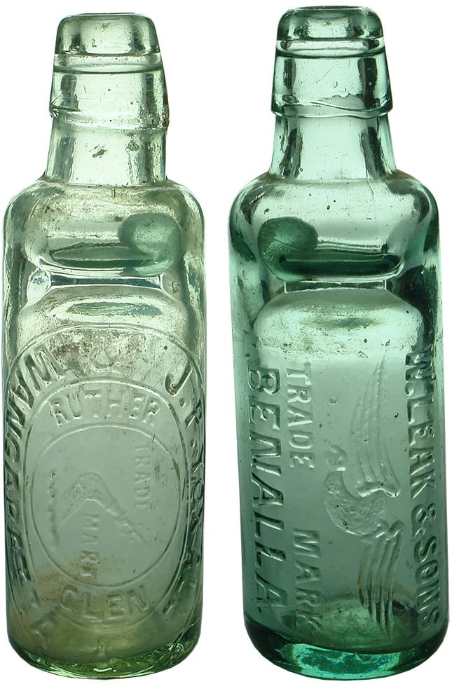 Antique Codd Marble Soft Drink Bottles