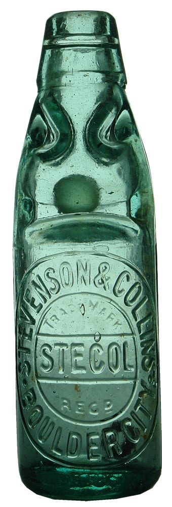 Stevenson Collins Boulder City Stecol Codd Bottle