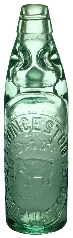 Launceston Aerated Waters Codd Marble Bottle