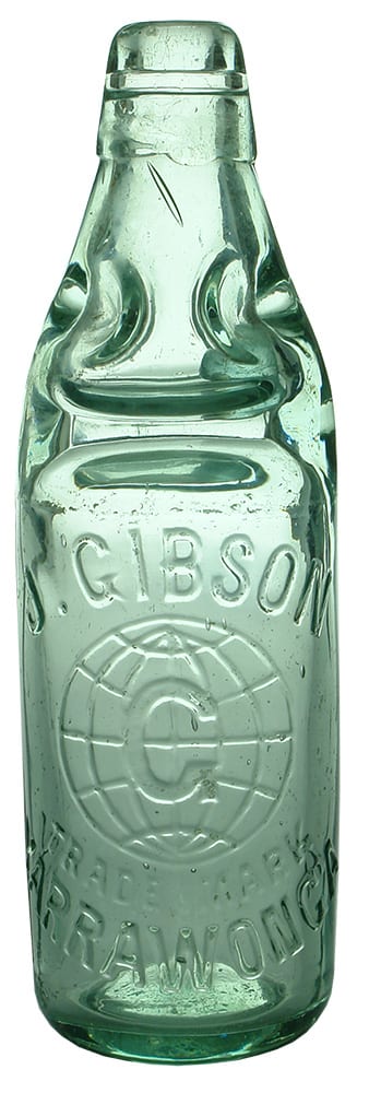 Gibson Yarrawonga Globe Antique Codd Marble Bottle