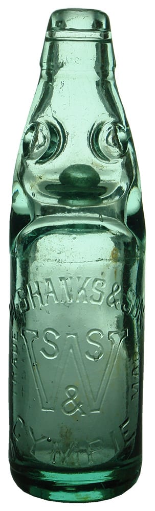 Shanks Gympie Antique Codd Bottle