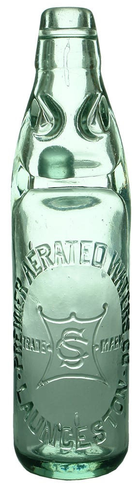 Premier Aerated Waters Launceston Codd Bottle