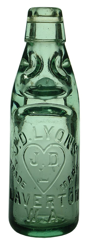 Lyons Laverton Love Heart Codd Marble Bottle