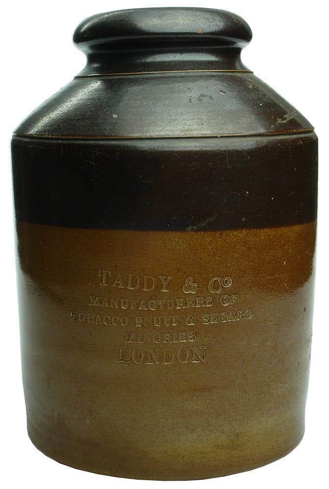 Taddy London Snuff Tobacco ceramic jar