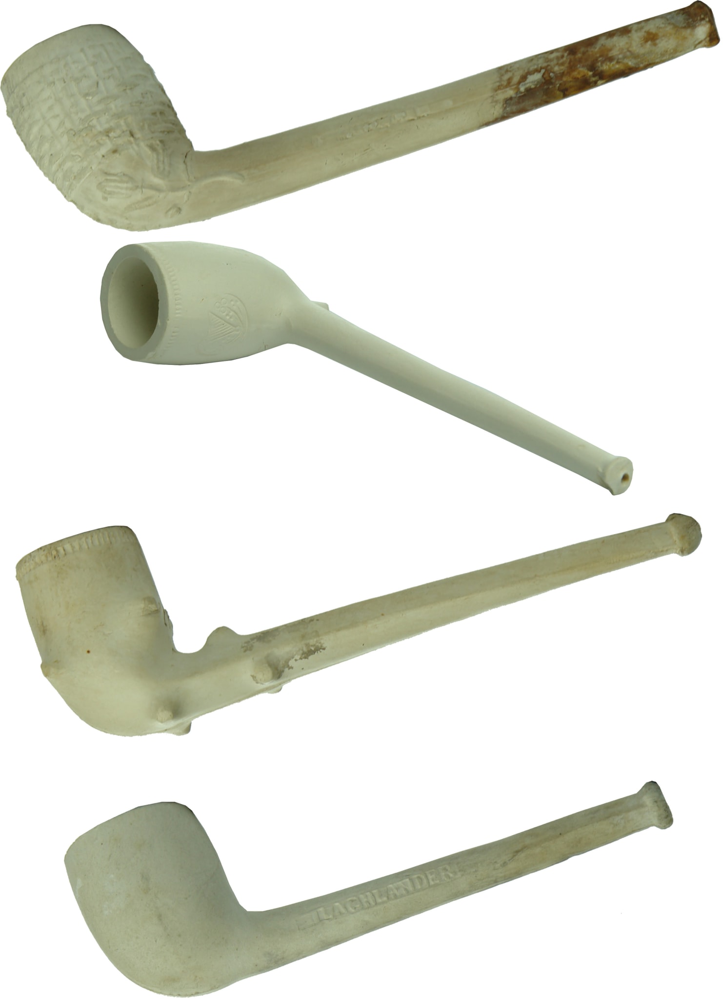 Antique Old Clay Pipes
