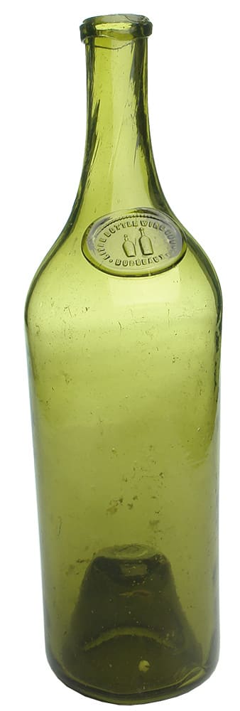 Litre Bottle Wine Company Bordeaux Antique Sealed Bottle