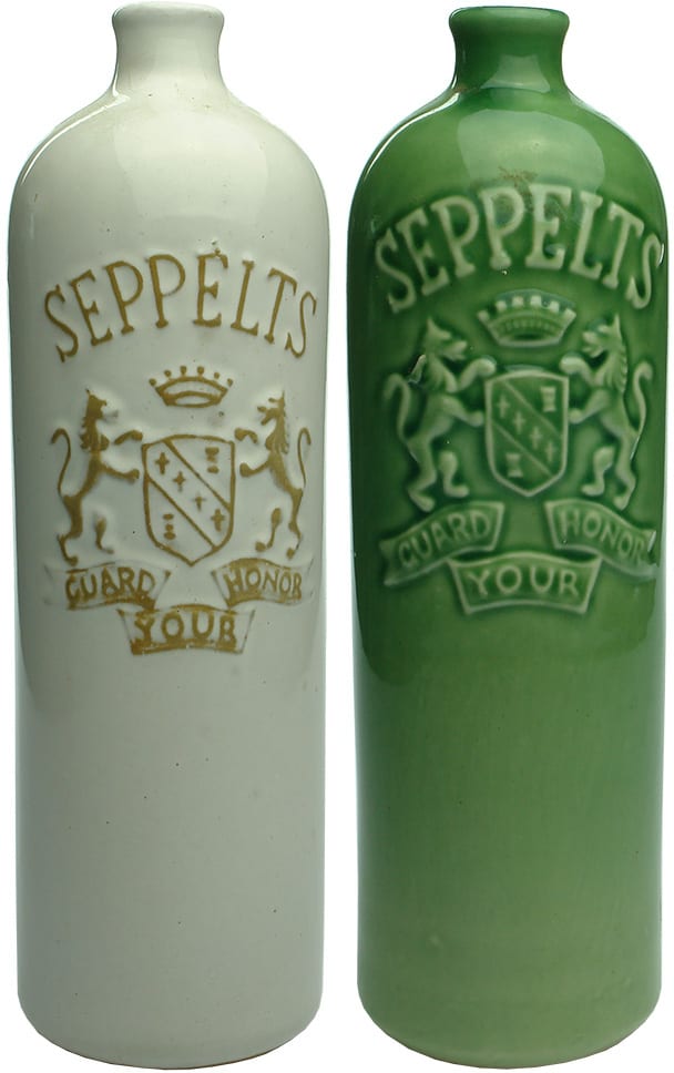 Seppelts Guard Your Honor Ceramic Bottles