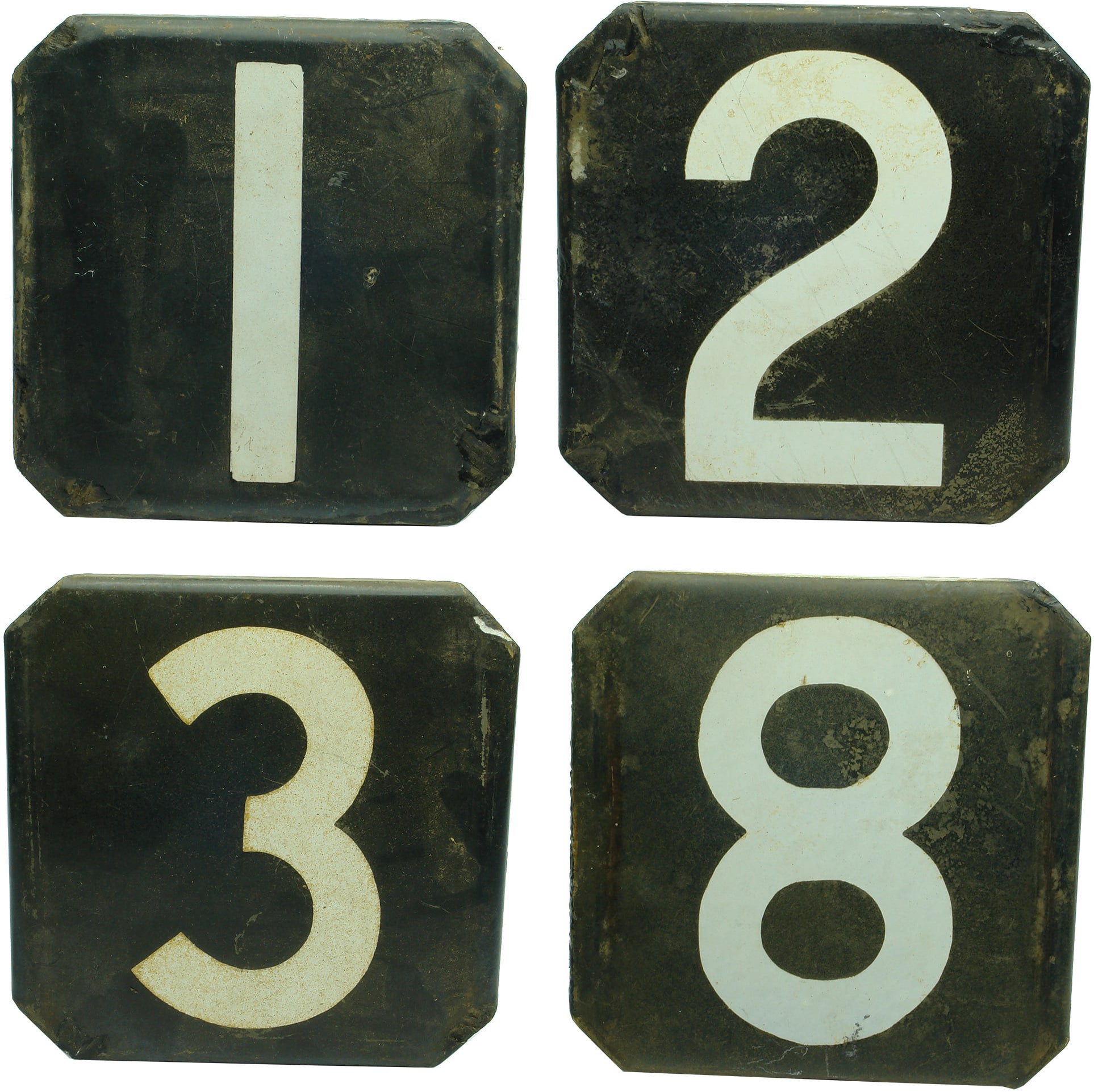 Enamel Railway Carriage numbers
