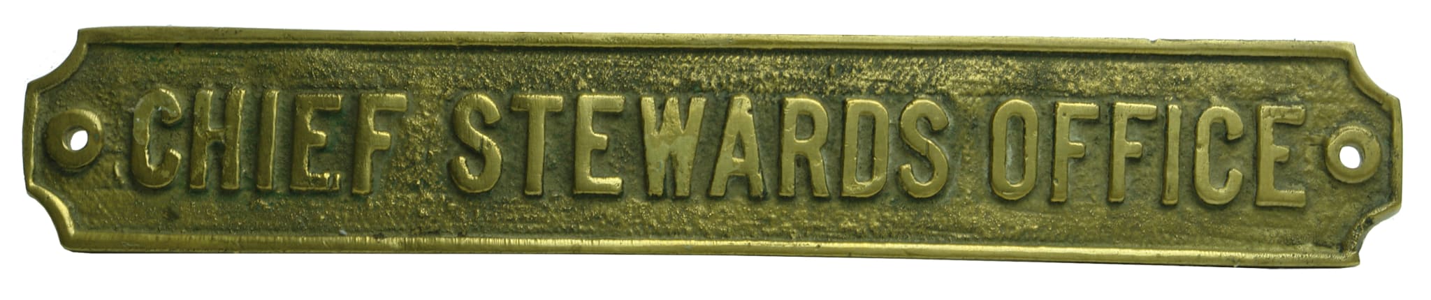 Chief Stewards Office Brass Name Plate