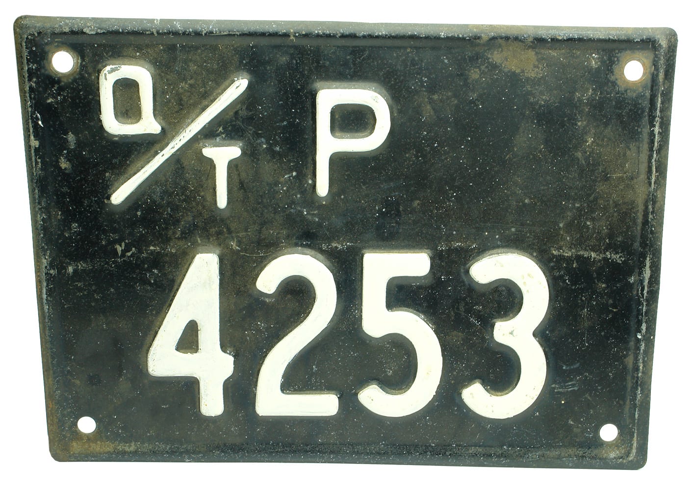 Queensland Transport Bus Number Plate