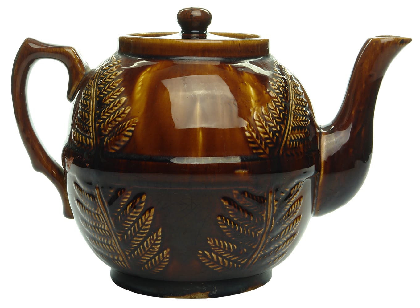 Fern Pattern Bendigo Pottery Teapot